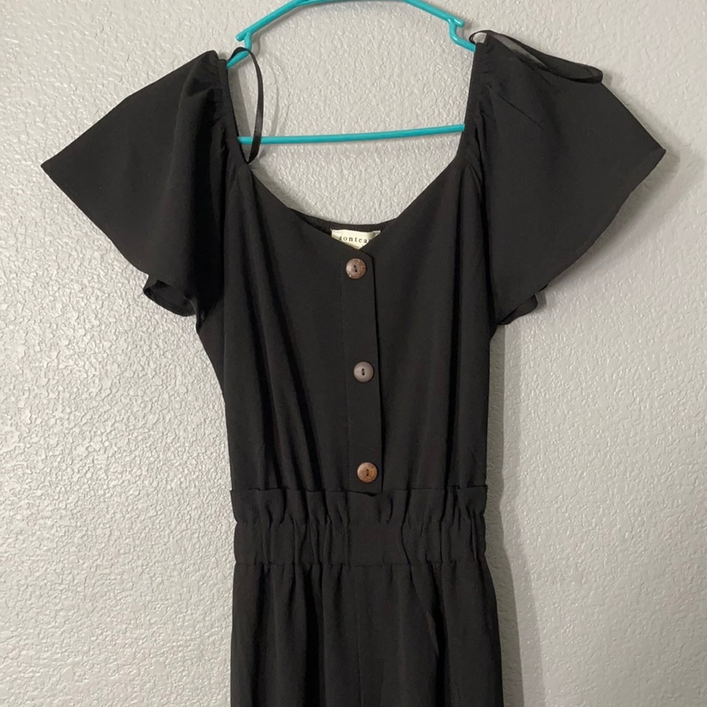 Black off the Shoulder romper